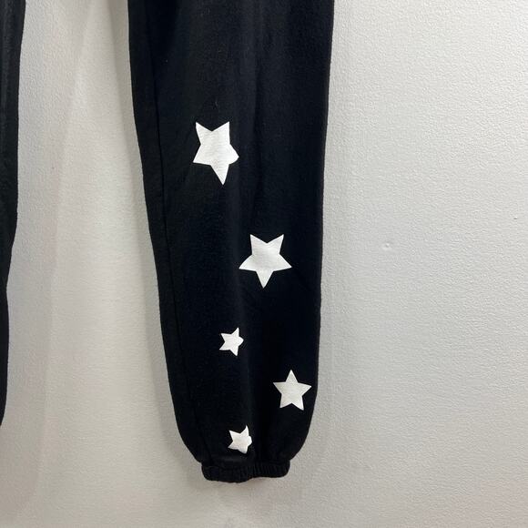 SPIRITUAL GANGSTER Stars Fave Black Sweatpant Cotton Blend Elastic Waist Size S - Picture 3 of 7
